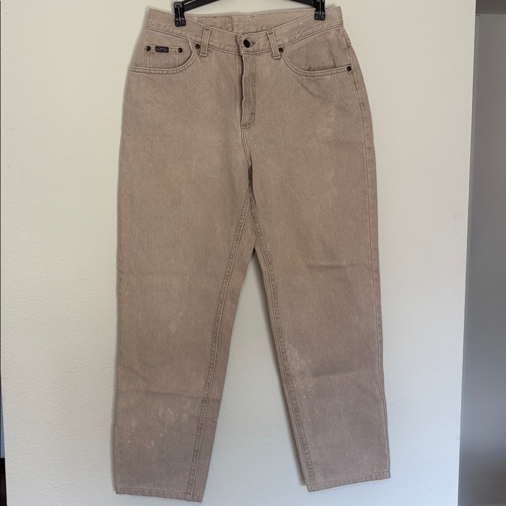 VINTAGE Riders by Lee Tan Cream Beige Jeans Pants size 12